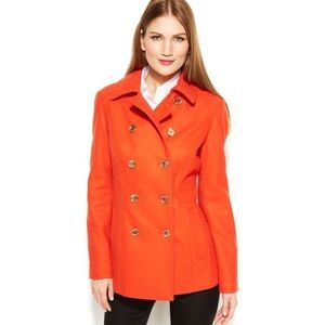 Michael Kors Orange Pea Coat